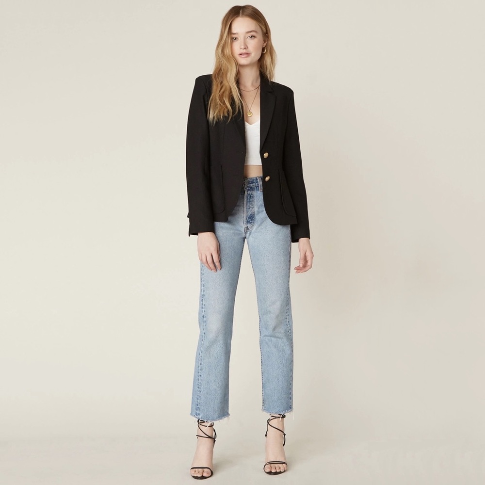 BB Dakota Blaze of Glory Suiting Blazer Fitted Black Small